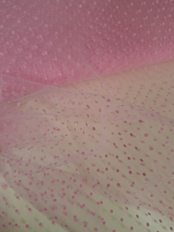 TULLE FLOCCATO POIS CM 150