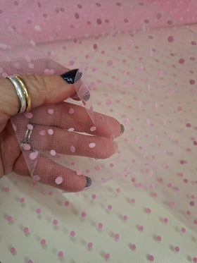 TULLE FLOCCATO POIS CM 150 - 0