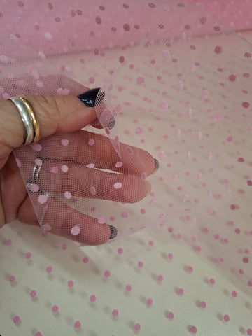 TULLE FLOCCATO POIS CM 150 - 0