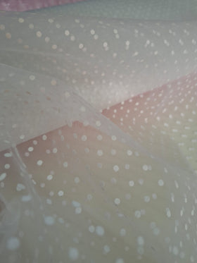 TULLE FLOCCATO POIS CM 150