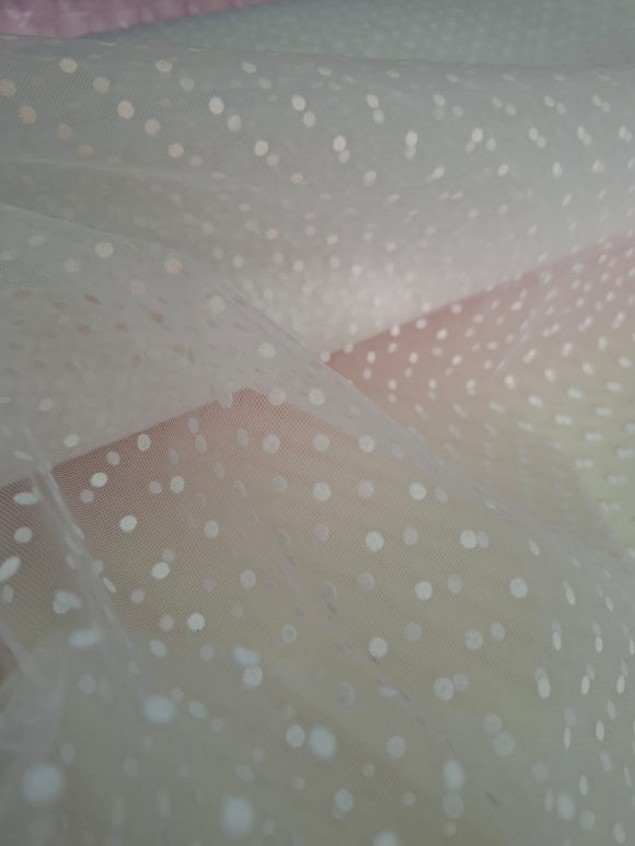 TULLE FLOCCATO POIS CM 150
