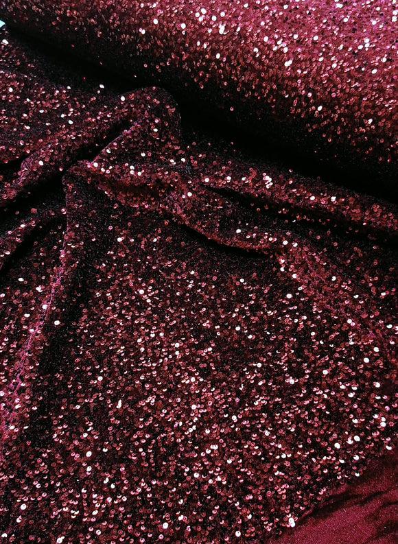 Tessuto velluto e paillettes