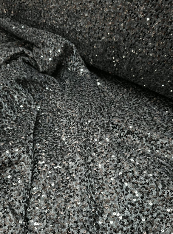 Tessuto velluto e paillettes