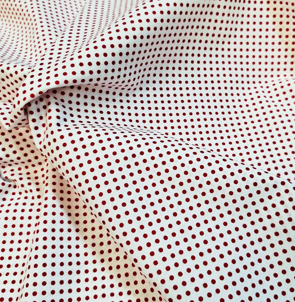TESSUTO COTONE POIS PICCOLO CM 150