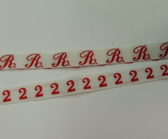 LETTERE E NUMERI ROSSI