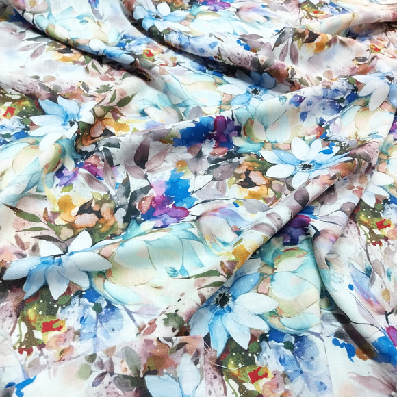 TESSUTO LINO E VISCOSA STAMPA DIGITALE