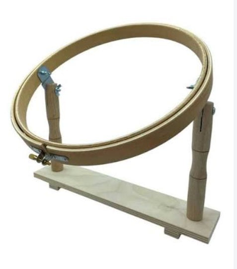 TELAIO LEGNO TONDO CON BASE