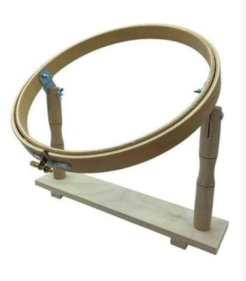 TELAIO LEGNO TONDO CON BASE